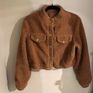 Cropped Teddy Jacket